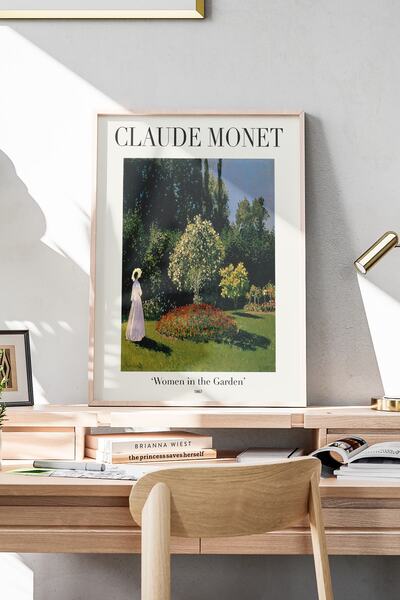 BobArt Claude Monet Çerçevesiz Poster Duvar Tablosu Poster Modern Premium Tab...