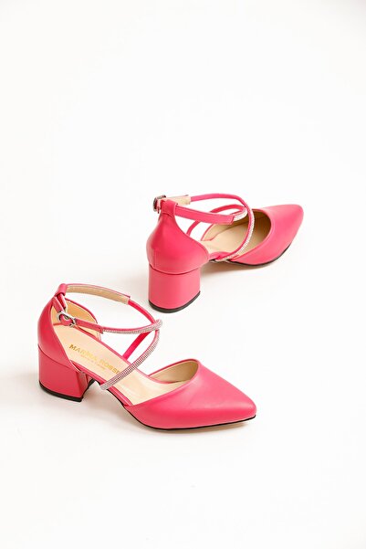 marina rosse Women's Lara Fuchsia Skin Classic Heeled Shoes