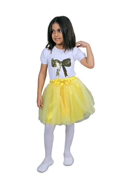 ALKANO Κοριτσίστικη φούστα τούτου με φιόγκο και τούλι