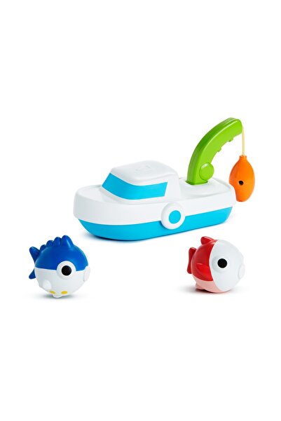 Munchkin Derin Deniz Balıkçılığı, Manyetik Balık, Tekne Ve Olta Ile Çocuk Banyo Oyuncağı, 24+ Ay