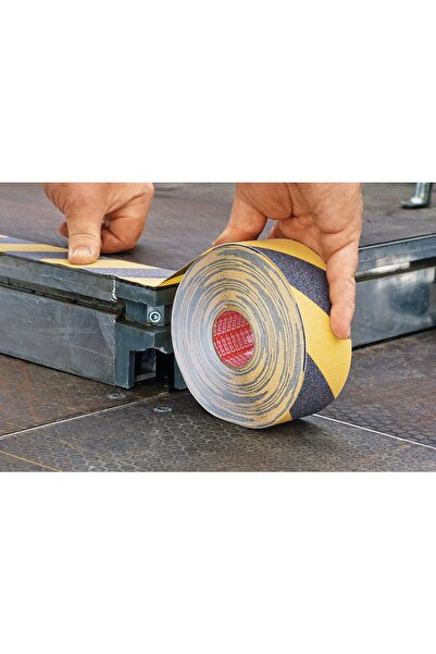 Tesa Kaydırmaz Bant, 15m:50mm, sarı-siyah