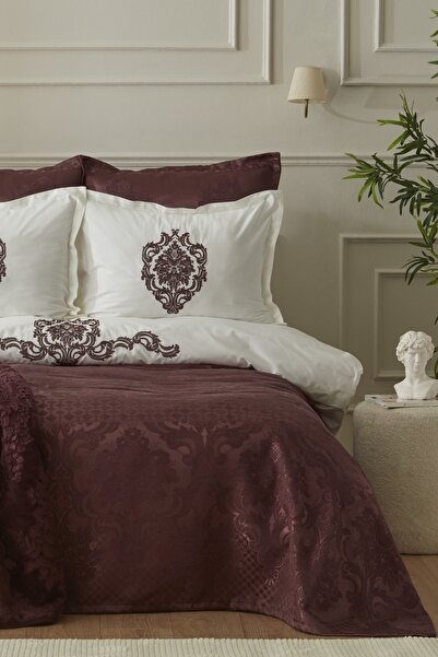 Karaca Home Tuğba 8 Parça Private Çeyiz Seti Mürdüm