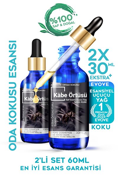 Evove Cosmetics Oda Kokusu Kabe Örtüsü Esansiyel Yağ Extra 2x30ml Buhurdanlık...