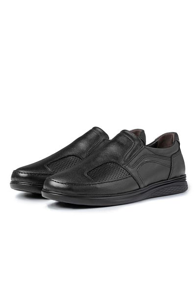Ducavelli Lofor Genuine Leather Comfort Orthopedic Men's Casual Shoes, Father's Shoes, Orthopedic Shoes