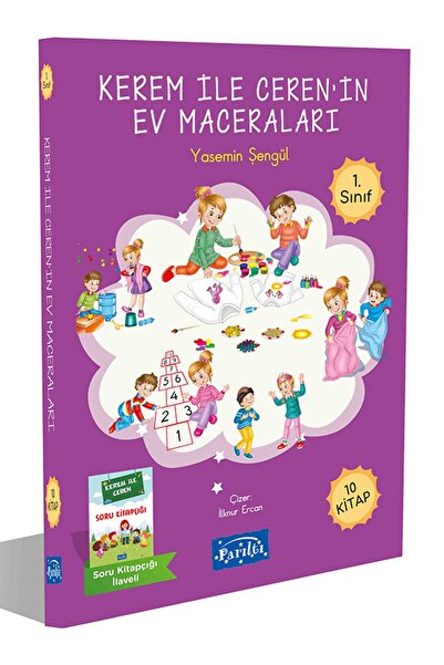 Parıltı Yayıncılık Kerem Ile Ceren'in Ev Maceraları Seti (10 Kitap)