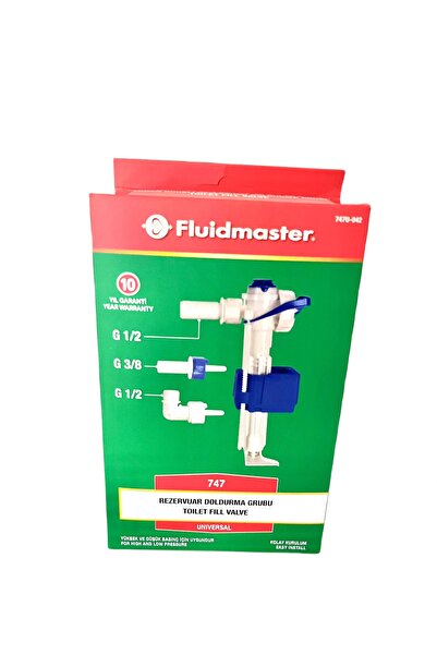 Fluidmaster Vitra, Kale, Serel, Creavit, Bocchi Uyumlu Gömme Rezervuar Doldurma Grubu (3/8", 1/2", 1/2")