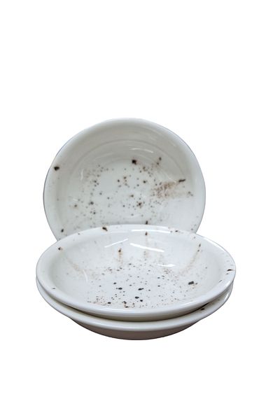 Matar Endüstriyel Mutfak Ekipmanları 12cm Porcelain Laurel Model Cream Reactive Snack Bowl, Sauce Bowl, Breakfast