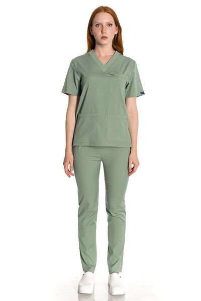TIPMOD Green Unisex Bat Sleeve Lycra Doctor/Nurse Jersey