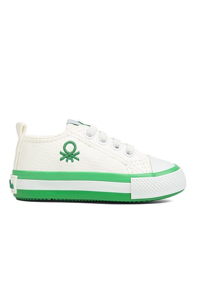 Benetton ® |   Bn-90444 - 3394 Bílá - Dětská sportovní obuv