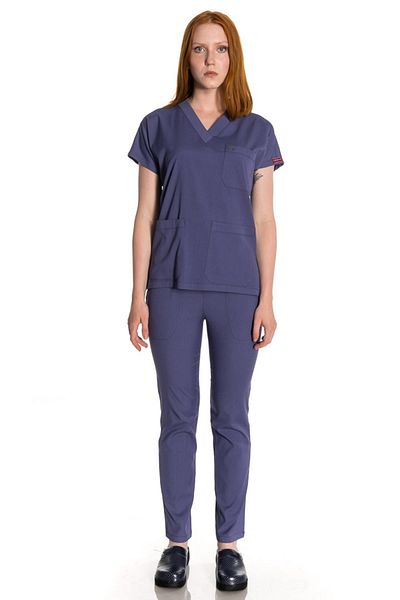 TIPMOD Smoke Grey Unisex Bat Sleeve Lycra Doctor/Nurse Jersey