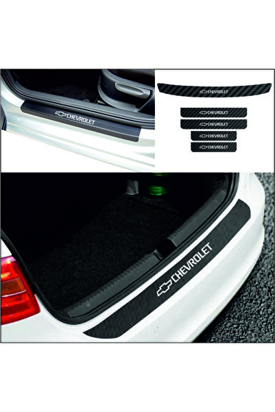 Genel Markalar Chevrolet Cruze Için Bagaj Ve Kapı Eşiği Piano Black Oto Stick...