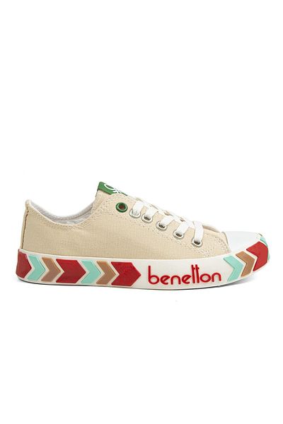 Benetton ® |   Bn-30620-3374 Bej - Pantofi sport pentru dama