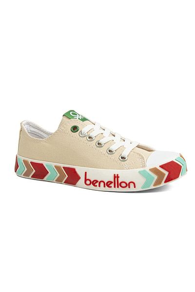 Benetton ® |   Bn-30620-3374 Bej - Pantofi sport pentru dama
