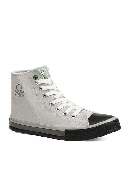 Benetton ® |   Bn-30192 - 3374 Γκρι Μαύρο - Ανδρικά Αθλητικά Παπούτσια