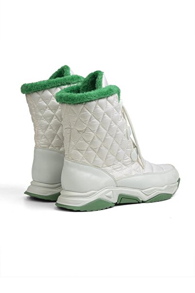 Benetton ®| Bn-30394 - 3256 White Green - Women's Boots