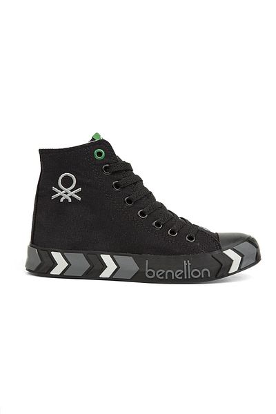 Benetton Negru Negru - Pantofi sport pentru damă