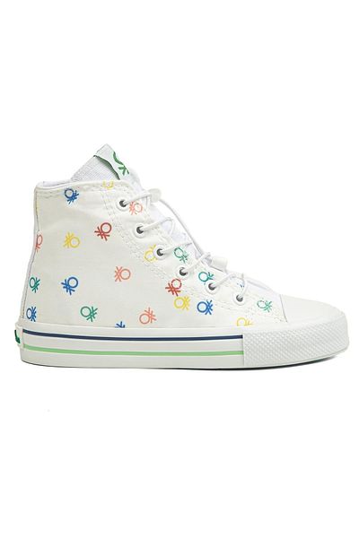 Benetton ® |   Bn-90183 - 3394 Alb - Pantofi sport pentru copii