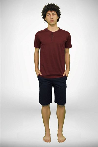 Fanilam Malabadi Men's 3-Piece Summer Modal Pajama Set