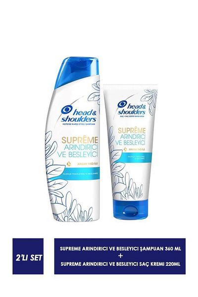Head&Shoulders Supreme 300 Ml Purifying Shampoo and 220 Ml Conditioner Set