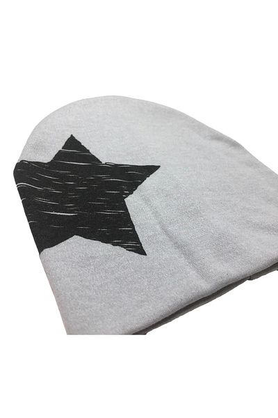 Cramerr Double Layer Combed Cotton Interlock Baby Kids Beanie (Big Star)