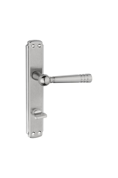 KOLDOOR Mâner de ușă de baie Osmanlı Lux cu oglindă nichel satinat 1 set