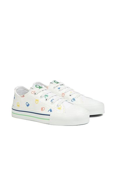 Benetton ®| Bn-90186 - 3394 White - Children's Sneakers