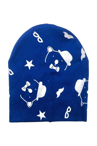 Çift Katlı Penye Interlok Bebek Çocuk Bere (şapkalı Ayıcık)