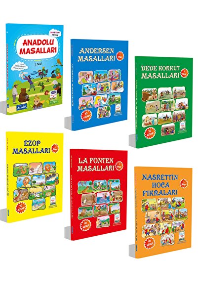 Parıltı Yayıncılık Anadolu, Andersen, Dede Korkut, Ezop, Lafonten Masalları Ve Nasrettin Hoca Fıkraları Seti (60 Kitap)