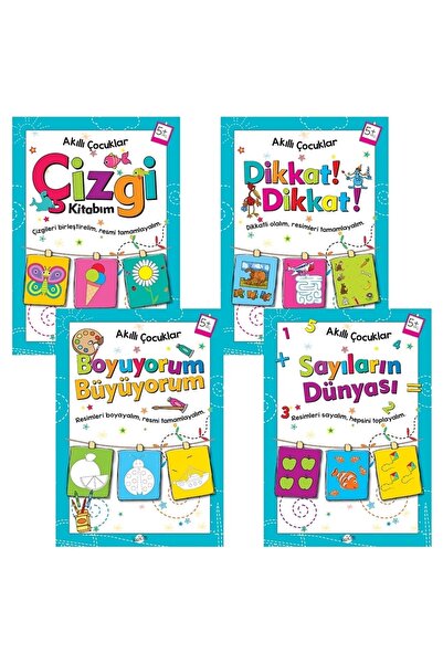 Kukla Yayınları Akıllı Çocuklar 5+yaş Etkinlik Kitapları Kampanyalı 4’lü Set