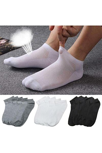 Black Arden Socks Yazlık Unisex Spor Görünmez Çorap 10 Çift