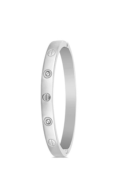 Twelve Cart Model Jewelled Steel Bracelet