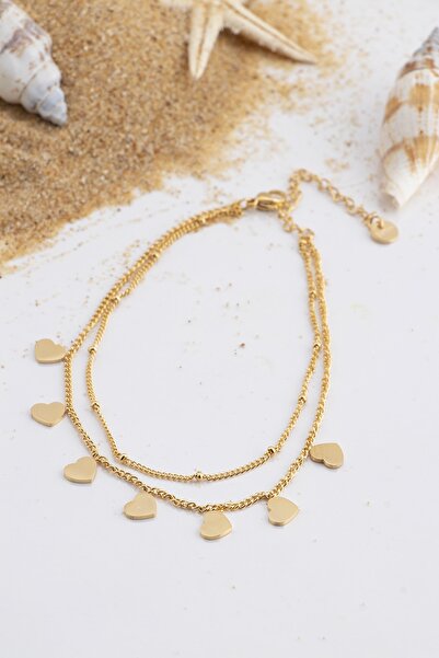 Sortie Aksesuar Kalp Figürlü Paslanmaz Çelik Halhal 012