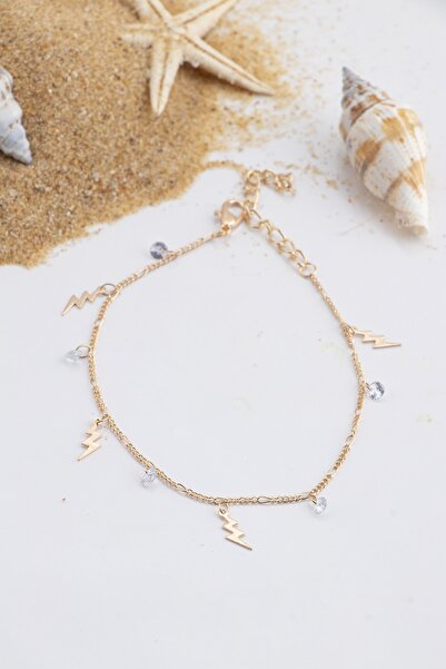 Sortie Aksesuar خلخال على شكل حجر الزركون والبرق 012