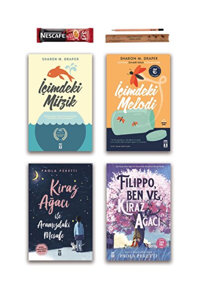 Genç Timaş Filippo Ben Ve Kiraz Ağacı - Kiraz Ağacı Ile Aramızdaki Mesafe - Içimdeki Müzik Melodi Set 4 Kitap