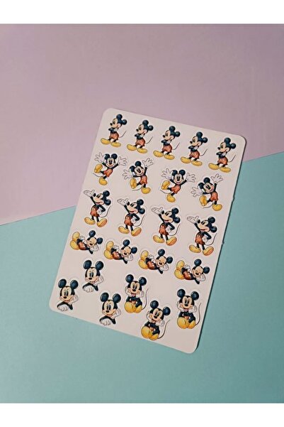 EyER Shoping Λευκό αυτοκόλλητο Μίκυ Μάους, Ντόναλντ Ντακ, Γουίνι το Αρκουδάκι