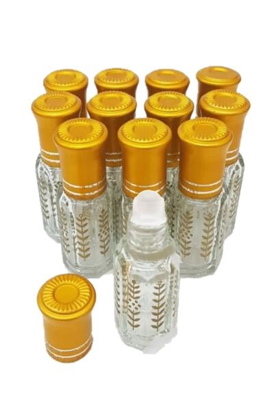 ZEYD ESANS 3 ml Boş Esans Şişesi/12 Adet/kapak Ve Bilye