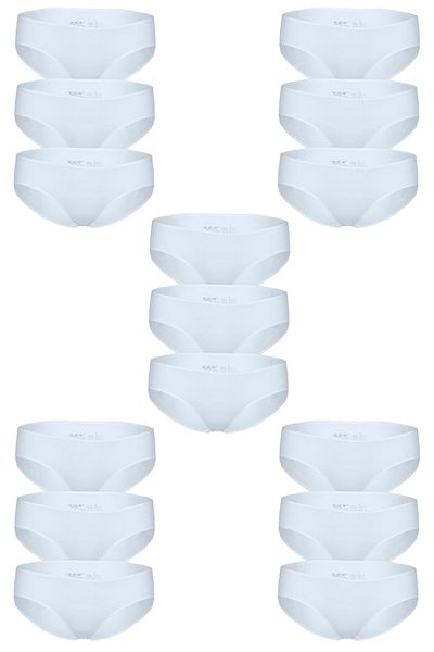 BSM Υψηλής ποιότητας Σετ 15 Σλιπ Μπικίνι Modal Cotton Natural