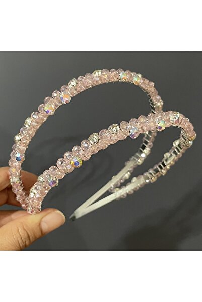 DesaAccessories Pudra Pembesi Ikili Nişan, Kına, Düğün, Abiye, Lohusa Gelin Tacı