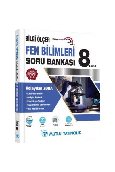 Mutlu Yayıncılık 8. Sınıf Fen Bilimleri Bilgi Ölçer Soru Bankası