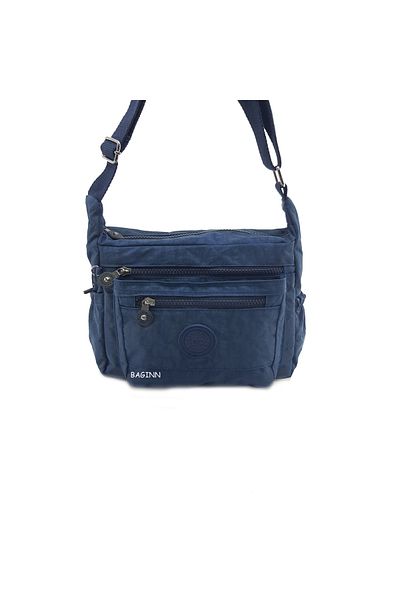 Baginn Geantă de umăr Klinkır pentru damă, cu buzunare multiple, cu curea încrucișată, 25*20 cm, pentru zi cu zi, bleumarin