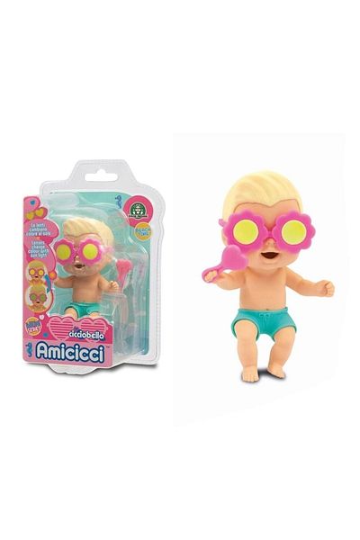 Cicciobello Toy Amiccici Beach Time Cc040000 - Pink Daisy Glasses