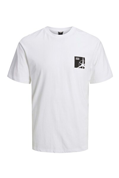 Jack & Jones Τζακ Τζόουνς 12235164 Καλοκαιρινό μπλουζάκι Ss - Jack Jones - Λευκό - M - St06310-white-m