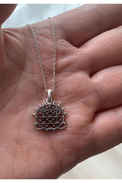 Mardin Gümüş Hitit Güneşi Gümüş Kolye