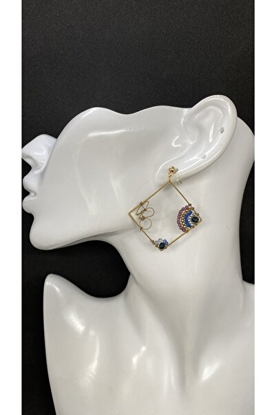 Porsuk Alternatif اليدوية العرقية الحياكة الخرز النساء الأقراط