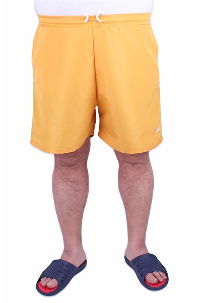 MocGrande Large Size Classic Swim Shorts 23677 Mustard