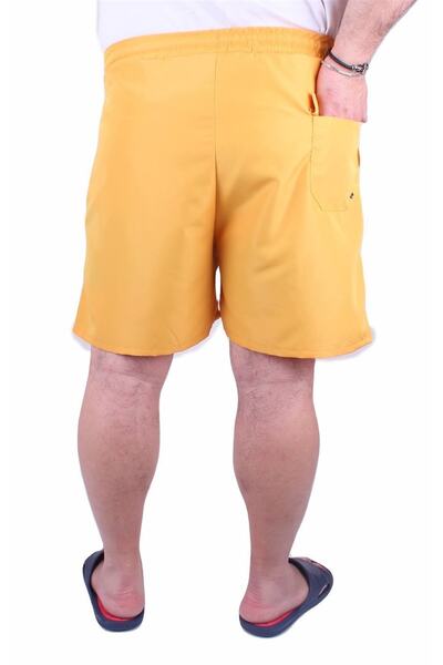 MocGrande Large Size Classic Swim Shorts 23677 Mustard