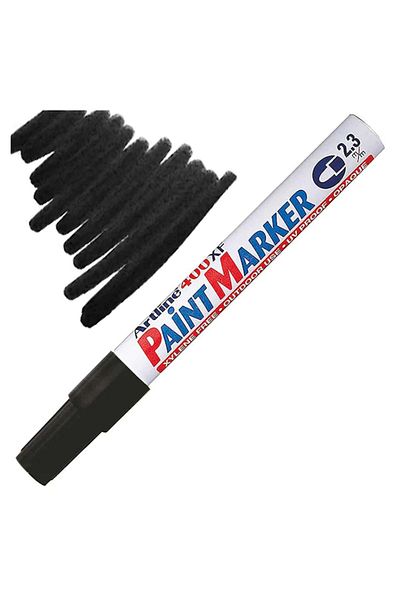 Adil Baba Paint Marker Car Paint Pen For All Surfaces Car Oil Paint Mark Pen Black Color 1 Piece