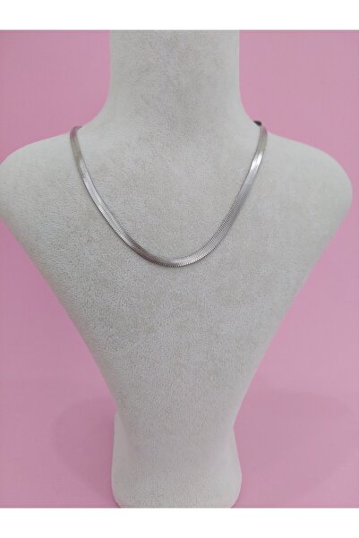 40cm Steel Italian Chain Silver Color Women's Necklace