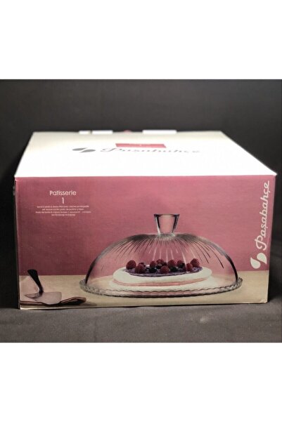 Paşabahçe White Patisserie Cake Bowl with Lid 95198