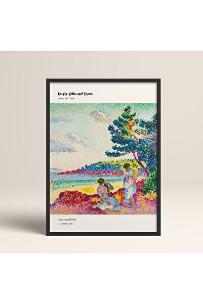 HOMEPACK Çerçeveli Modern Henri-edmond Cross 30x40cm 40x60cm 50x70cm Siyah Be...